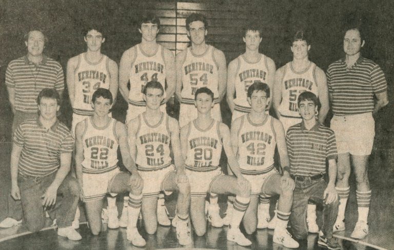 Dale News Nov. 22, 1985: Heritage Hills Patriots Will Open Basketball Season Against South Spencer  Rebels Tonight