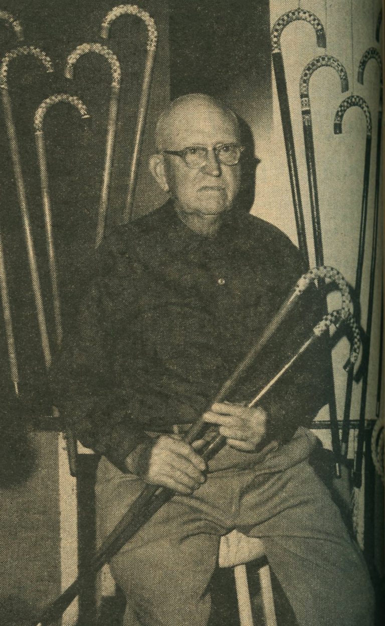 Dale News January 24, 1964: Retired Dale Lumberman Has Creative Woodworking Hobby