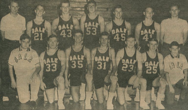 Dale News Nov. 1, 1967: Dale Golden Aces Will Open Season Against Powerful Holland Dutchmen Tonight.