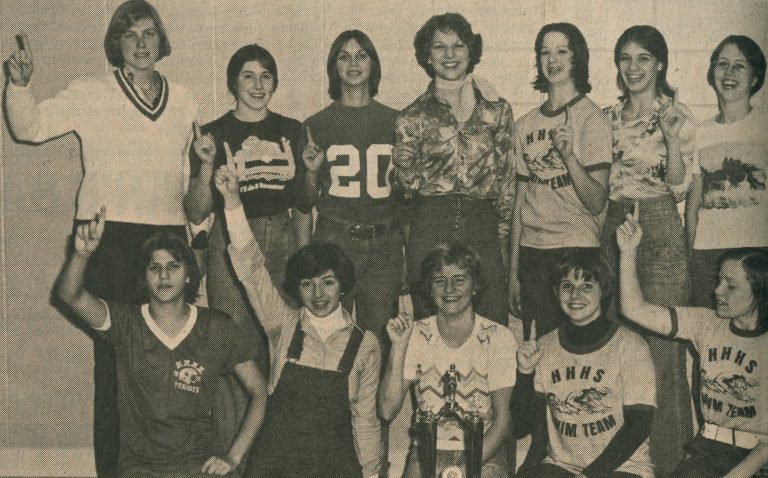 Dale News Dec. 10, 1976: Heritage Hills Girls Qualify for IHSAA State Finals in Swimming Competition
