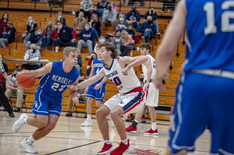 Heritage Hills vs Memorial Boys Basketball Photo Gallery