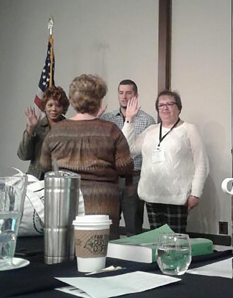 Arnold sworn in as president of the Indiana Association of Clerks of Circuit Court