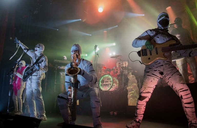Nationally-Touring Artists “Here Come the Mummies” Will Perform at the Lincoln Amphitheatre This Saturday