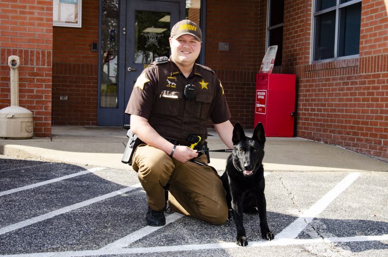 Deputy Benjamin Nanney and Fika score one right outside the box