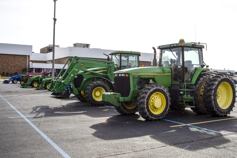 Show and Till: FFA students take tractors to school