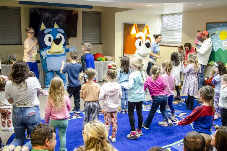 Young library patrons have a blast with Bluey and Bingo