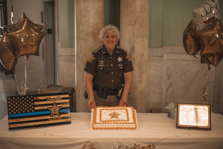 Sheriff’s Department gives former Sheriff Kelli Reinke a send off in style