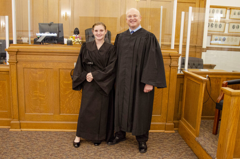 Hannah Baker brings ‘order in the court’ as Judge for a Day