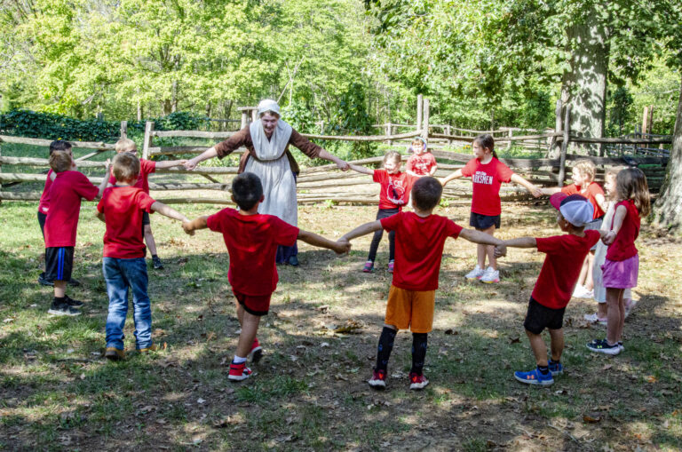 First graders at the Farm