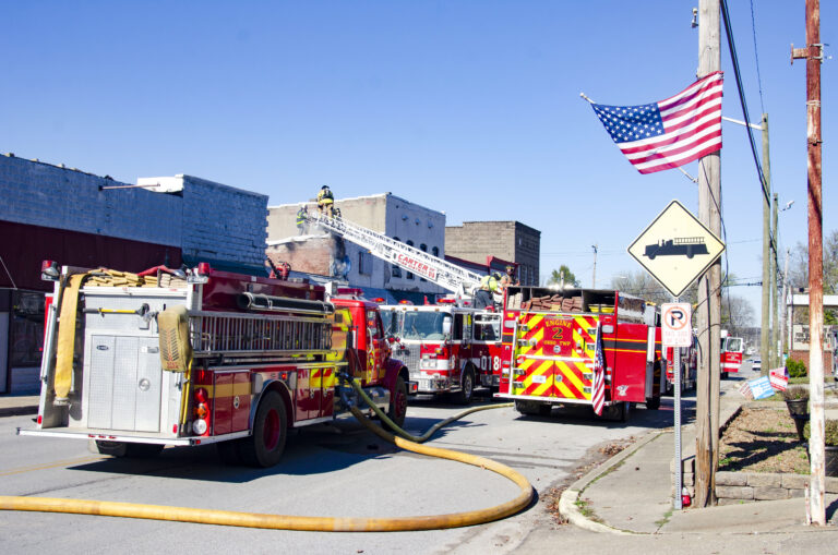 Fire in downtown Chrisney contained by coordinated effort