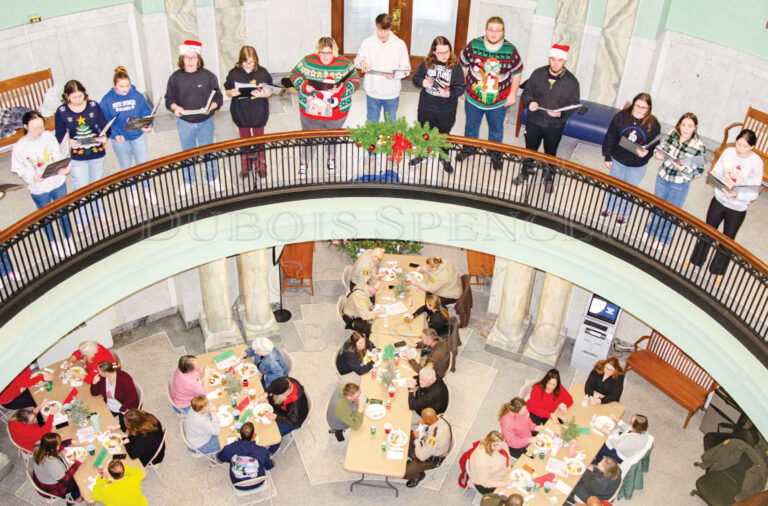 Courthouse Christmas Party colleagues together